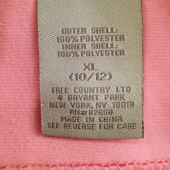 Girl's Free Country Bright Pink Polka Dot Softshell Hooded Jacket Size XL 10/12 - Picture 5 of 14